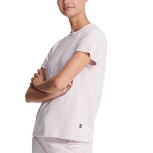 DKNY Womens Sport Velour Logo Print T-Shirt Size Small